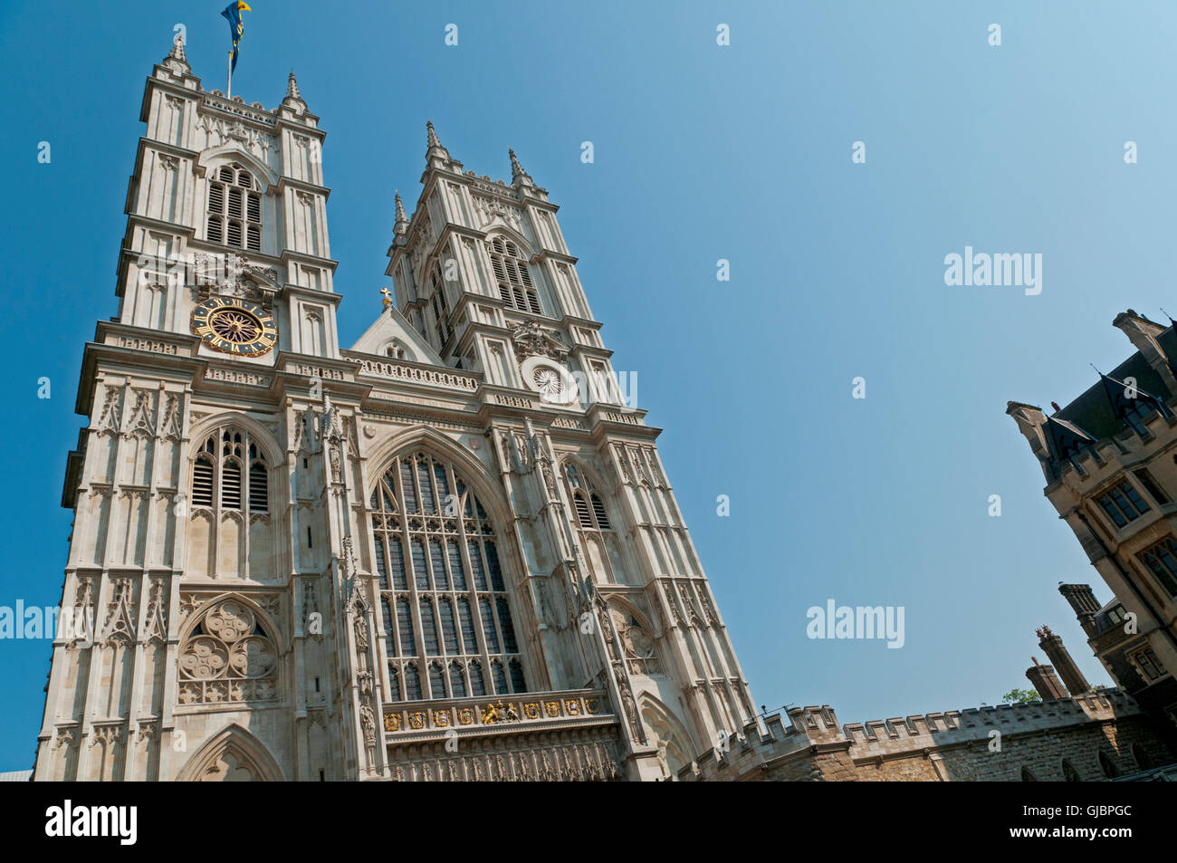 Westminster Abbey in London, England. Stock Photo