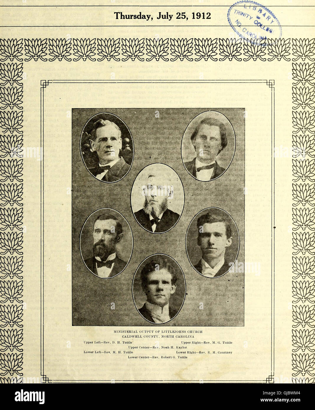 North Carolina Christian advocate (serial) (1894) Stock Photo