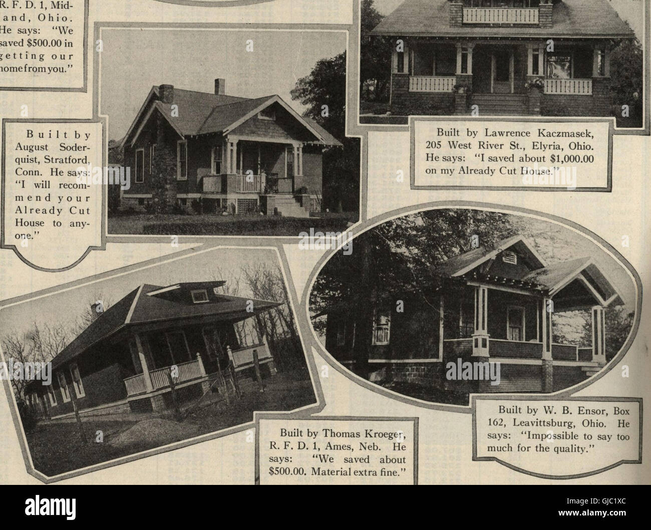 A 1921 catalog featuring Honor Bilt modern homes, showcasing