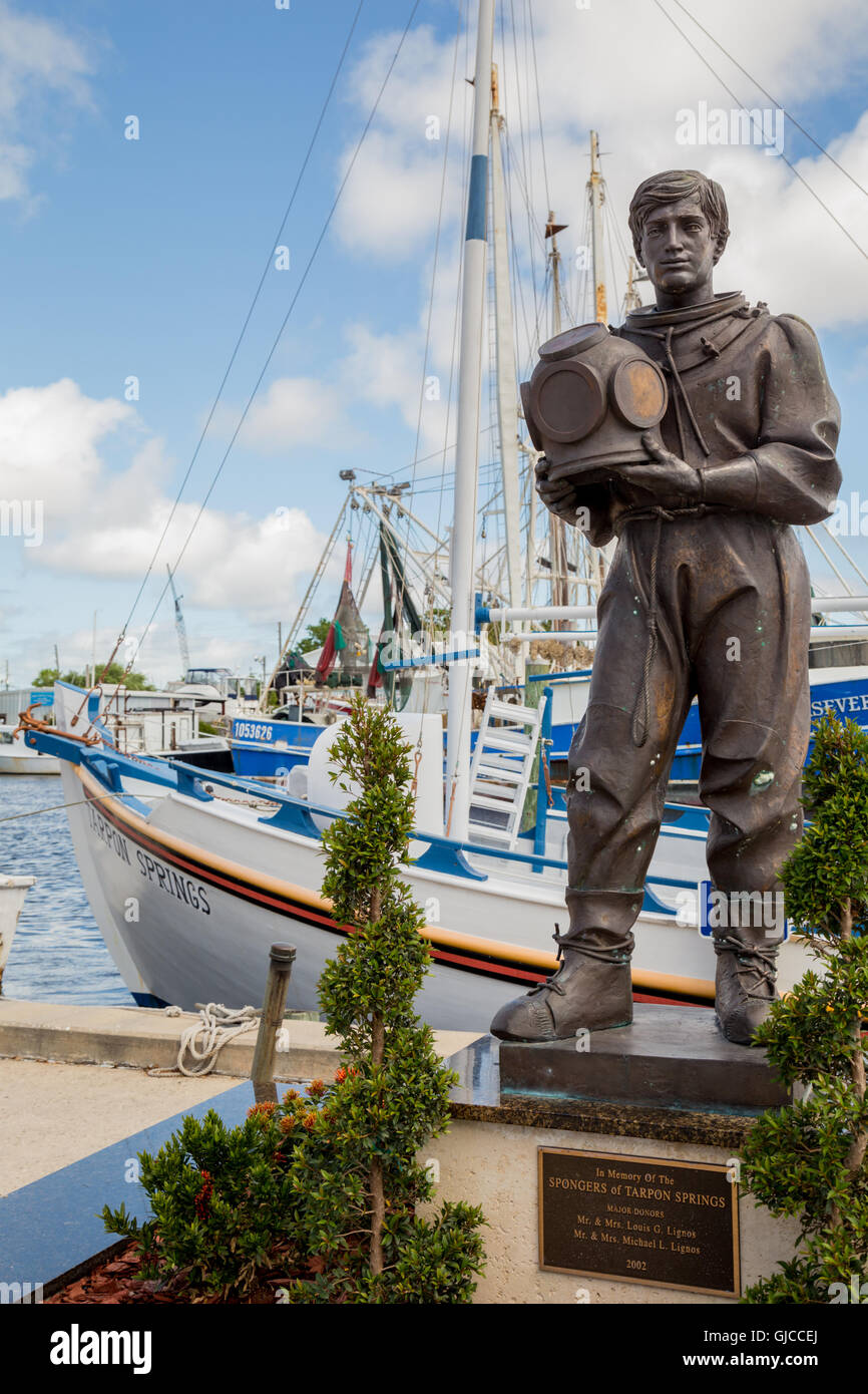 Tarpon Springs Sponge Docks, Tarpon Springs, Florida Stock Photo - Alamy