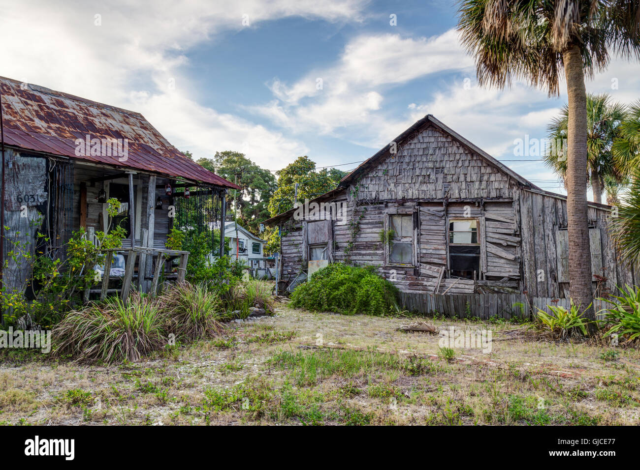 Florida Cracker Style Homes, Cedar Key, Florida Stock Photo Alamy