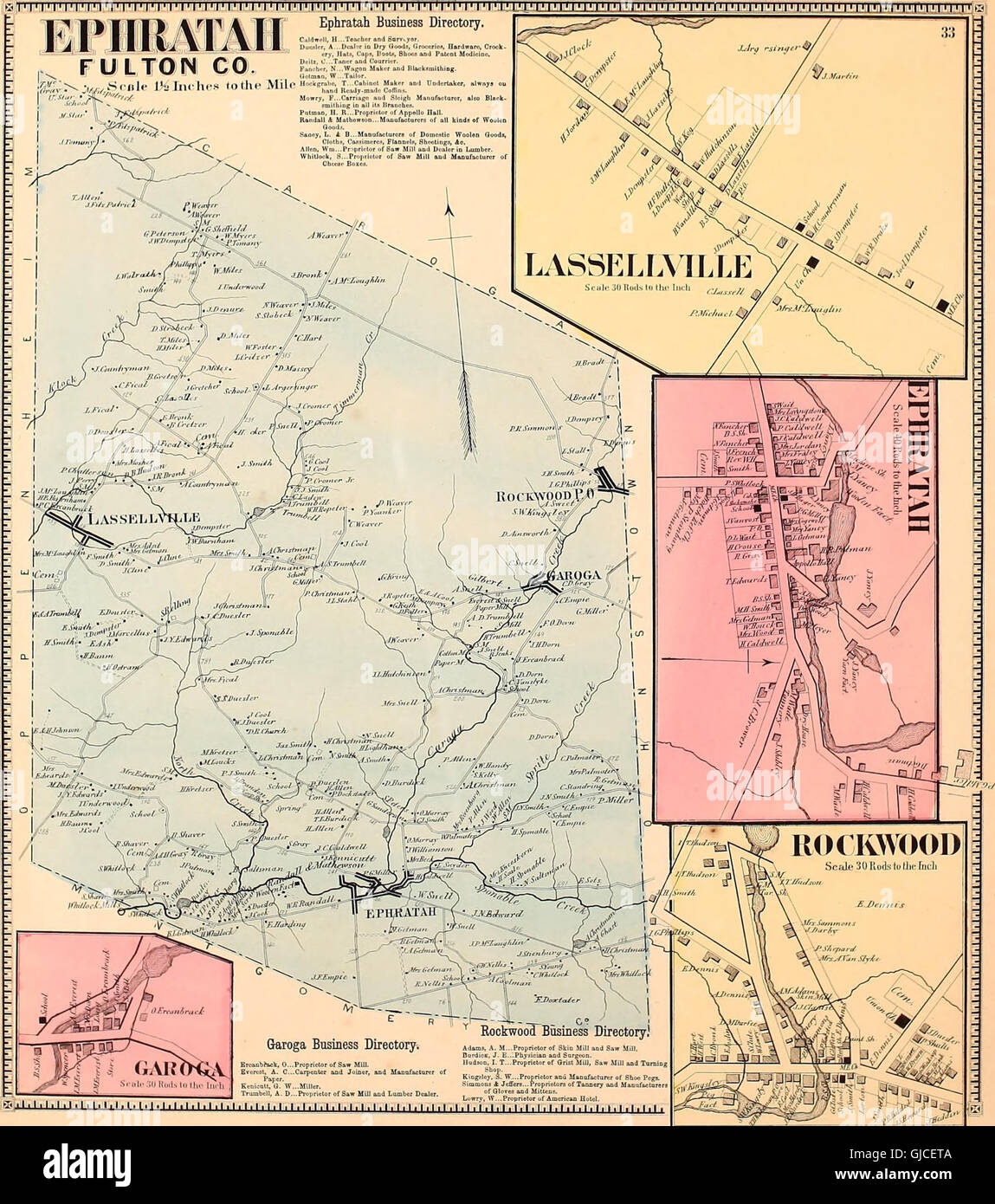 Atlas of Montgomery and Fulton counties, New York from actual surveys