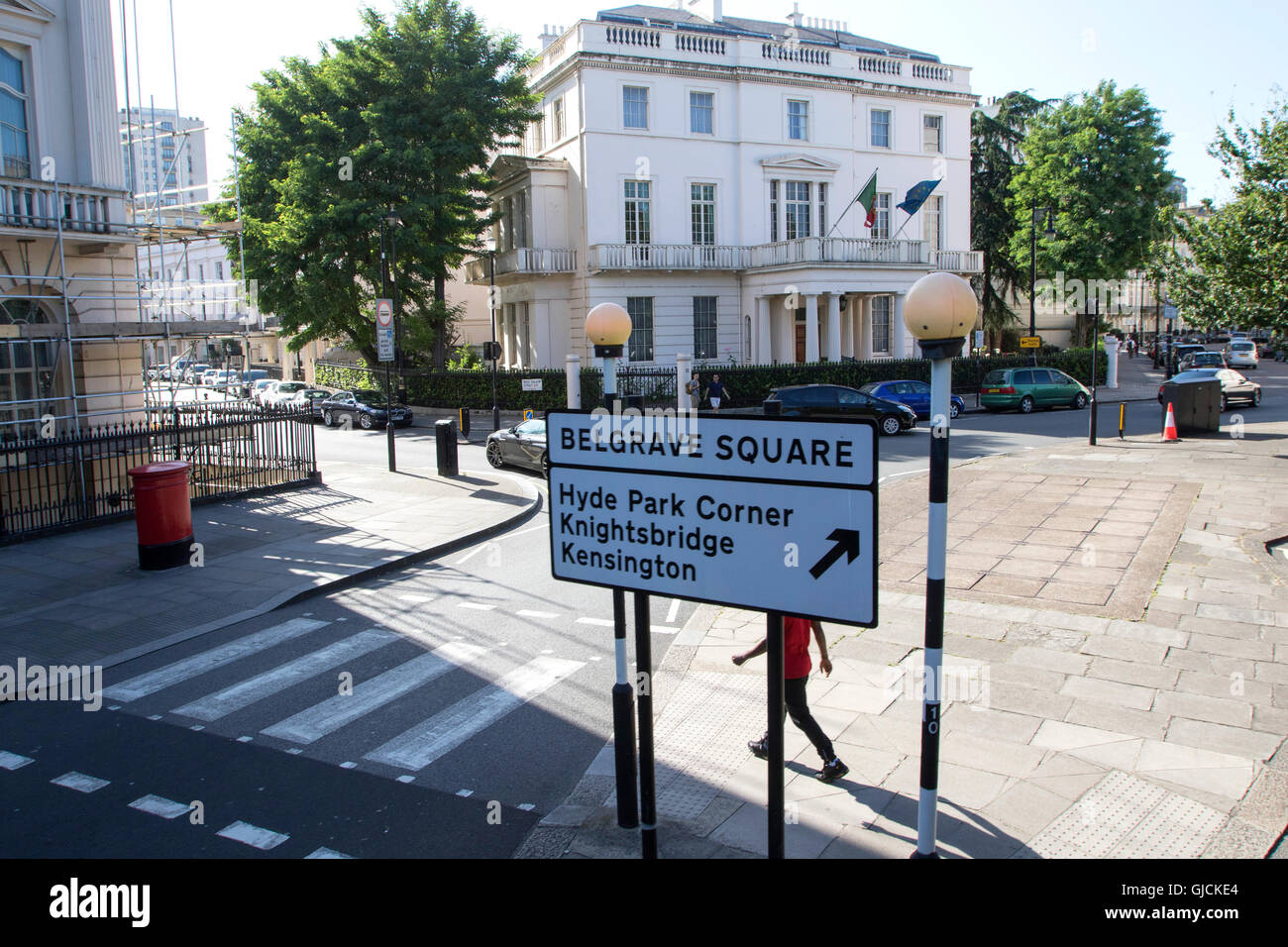 Belgrave Square, Belgravia district in West London in the City of
