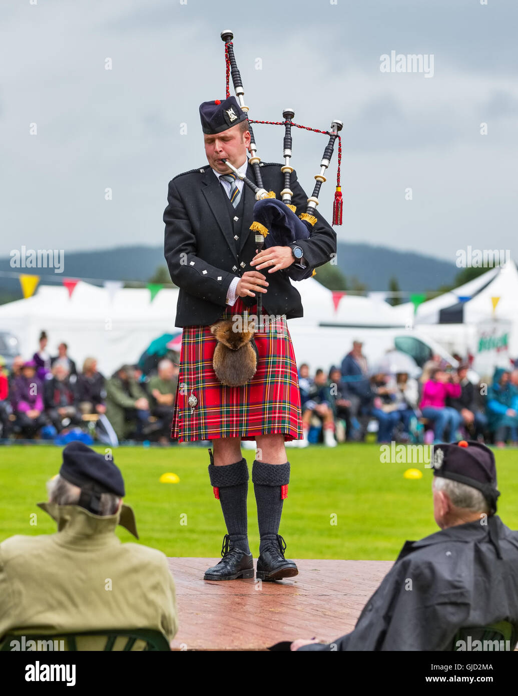 Ballater, Aberdeenshire,Scotland,UK. 11th August 2016. This is a scene from the activities within Ballater Highland Games. Stock Photo