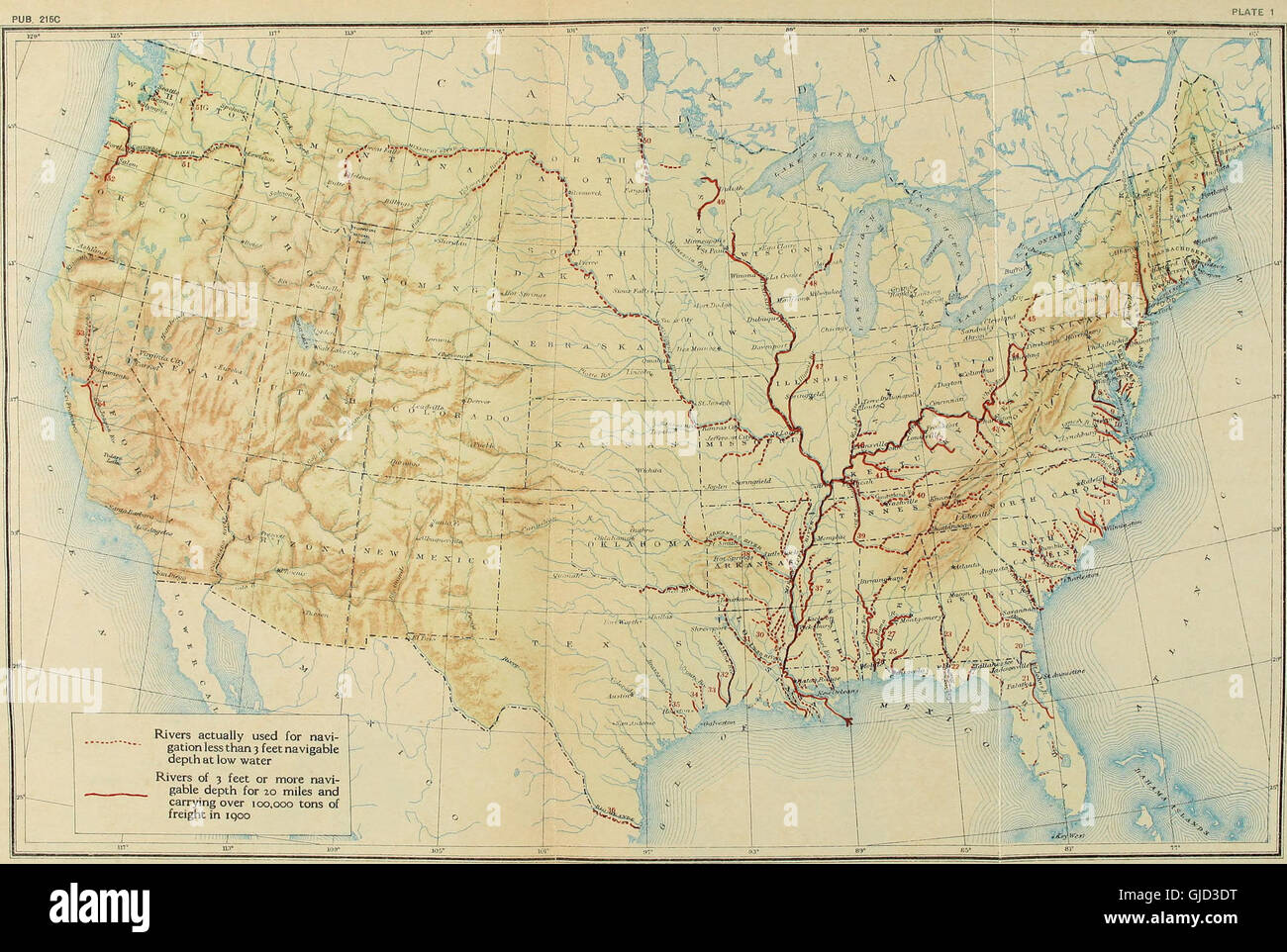 Map Of Usa In December 1860 - History Of Transportation In The United States Before 1860 1917 GJD3DT