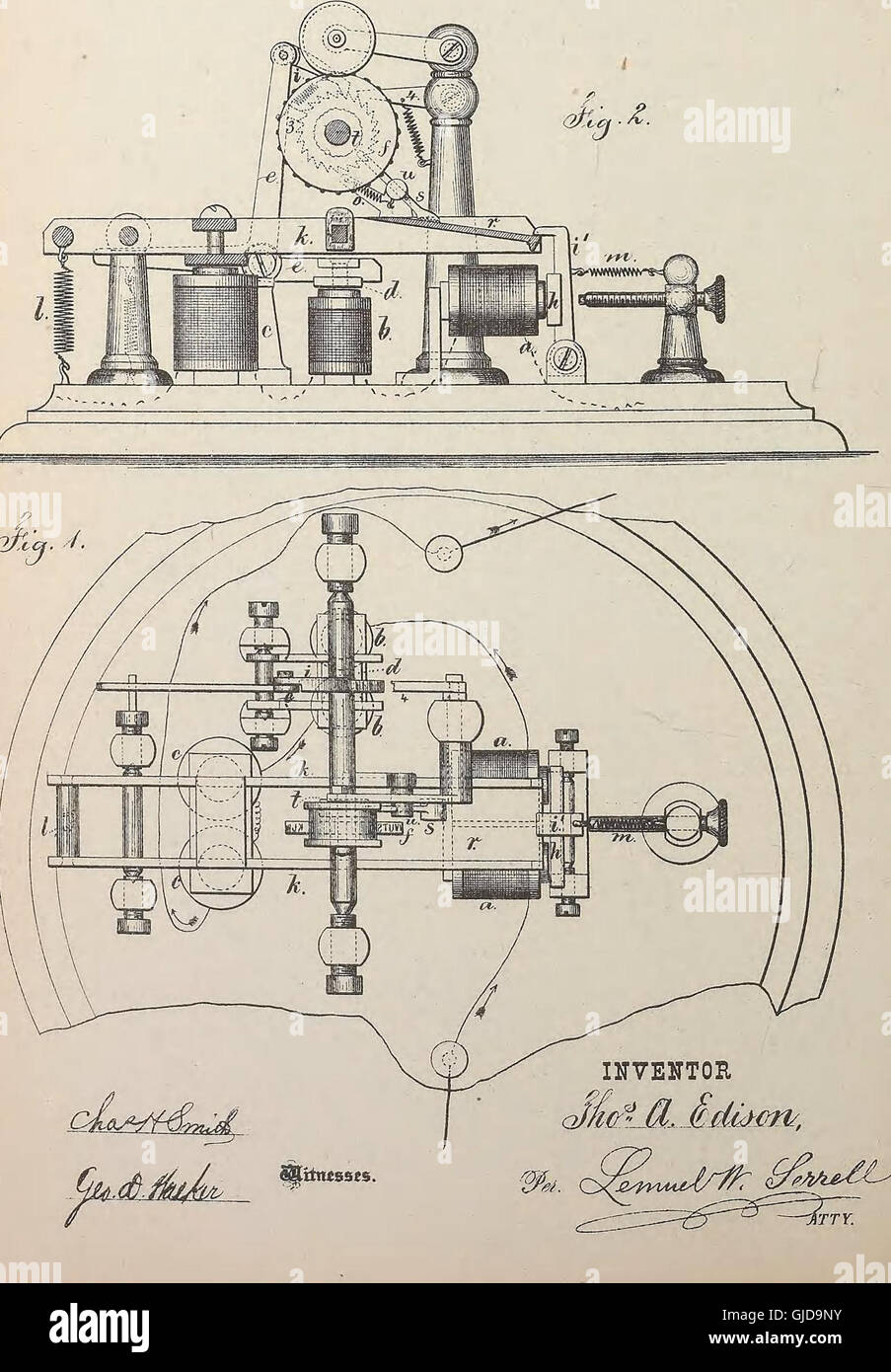 Collection Of United States Patents Granted To Thomas A. Edison, 1869 ...