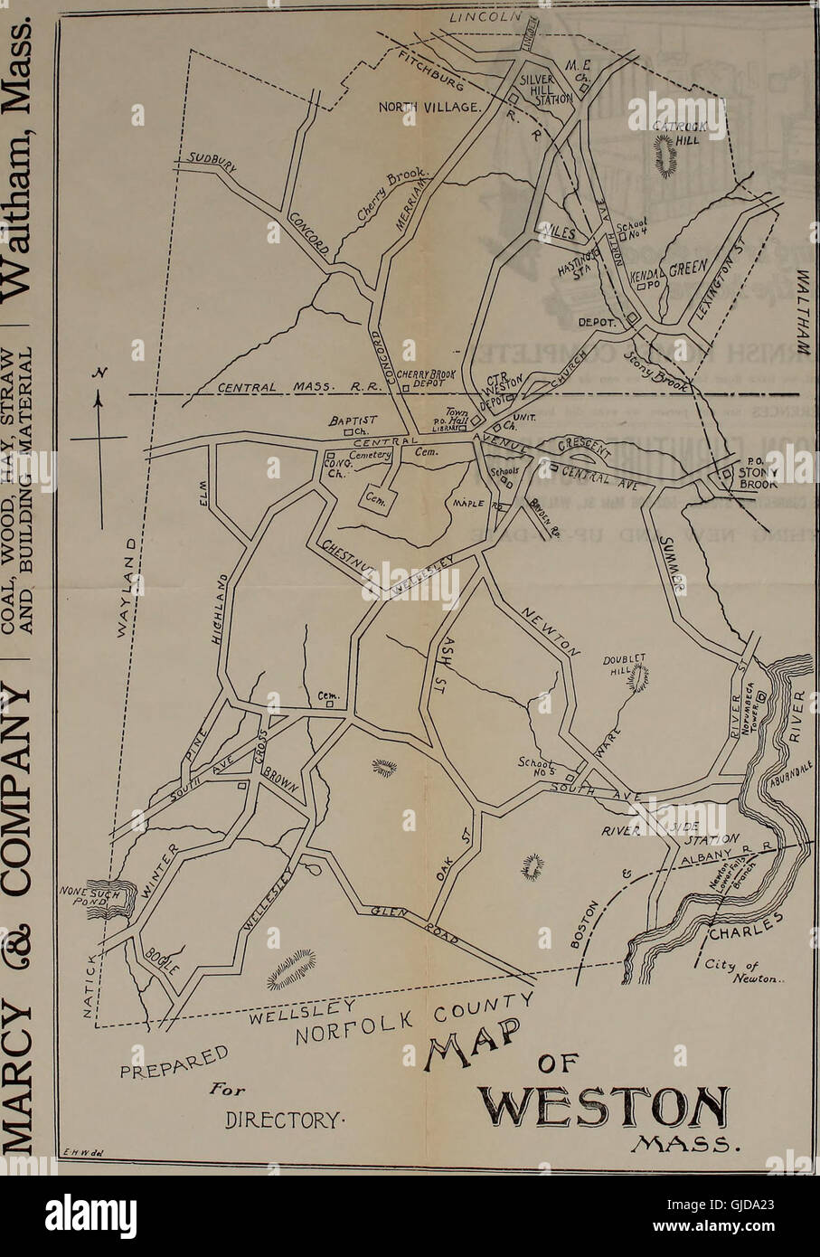 Map of wayland hires stock photography and images Alamy