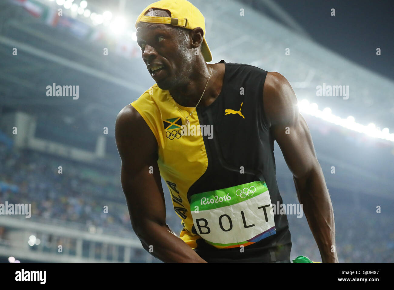 Rio de Janeiro, Brazil. 14th Aug, 2016. Usain Bolt (JAM) Athletics