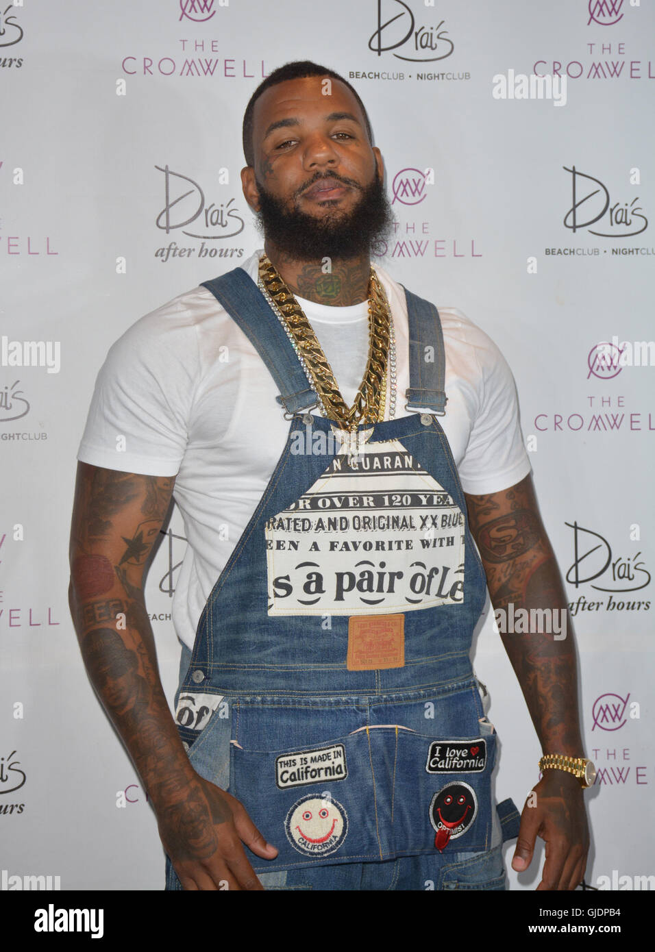 Las Vegas, Nevada, USA. 15th Aug, 2016. Rapper The Game makes his Drai ...