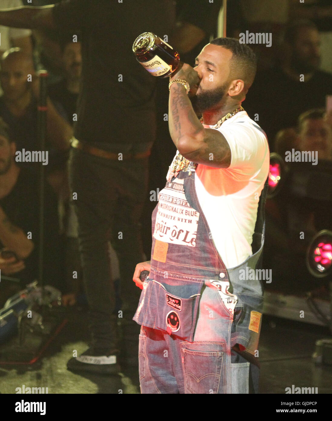 Las Vegas, Nevada, USA. 15th Aug, 2016. Rapper The Game makes his Drai ...