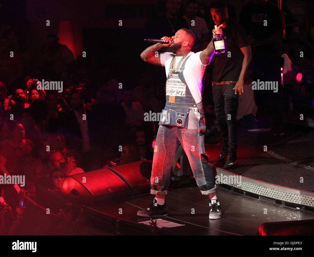 Las Vegas, Nevada, USA. 15th Aug, 2016. Rapper The Game makes his Drai ...