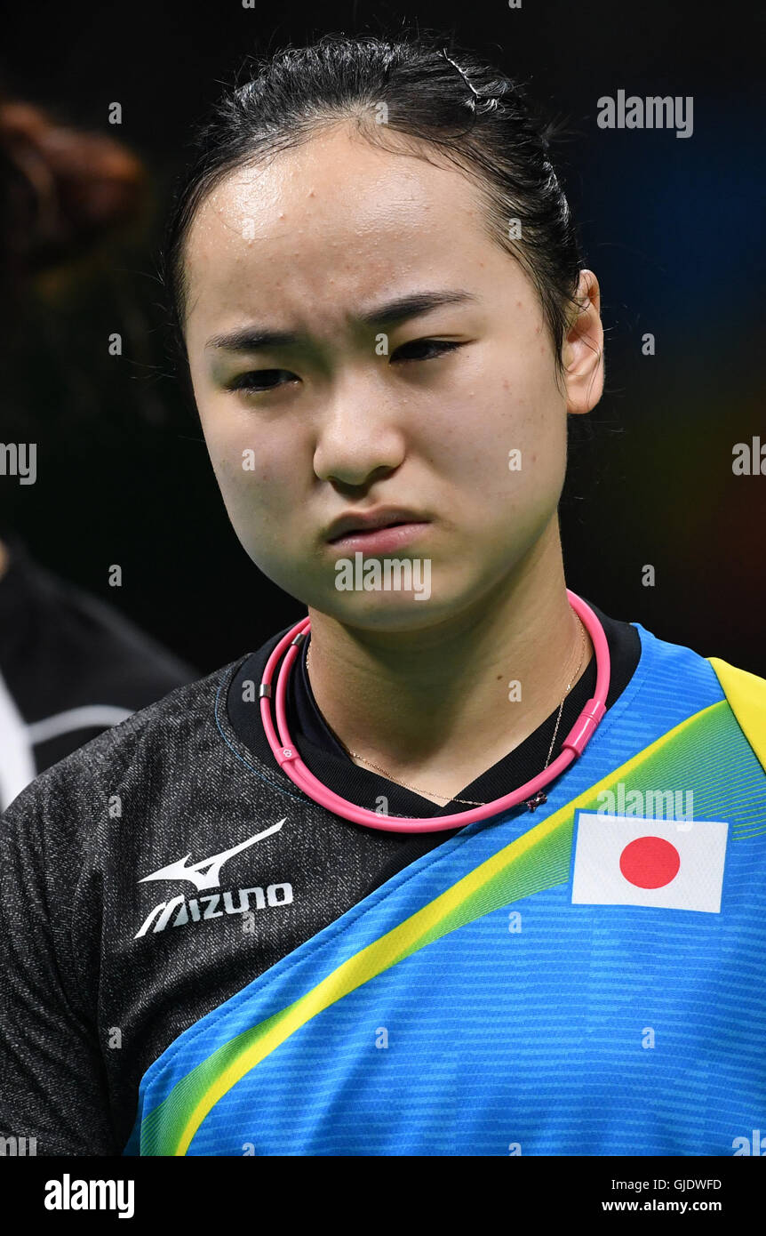Rio de Janeiro Brazil. 14th Aug 2016. Japan s Mima Ito reacts