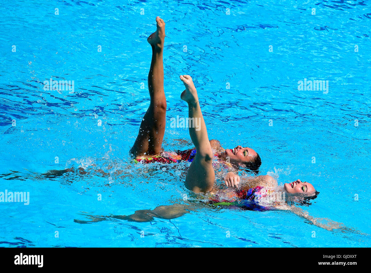Rio de Janeiro, Brazil. 15th Aug, 2016. Womens team syncronised ...