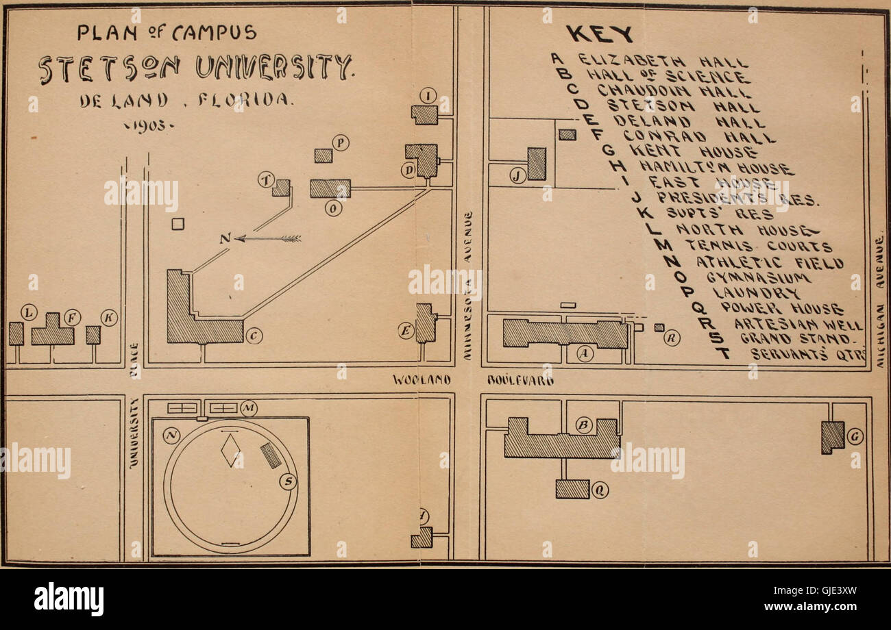 The 1900 Annual Catalogue of John B. Stetson University provides a list