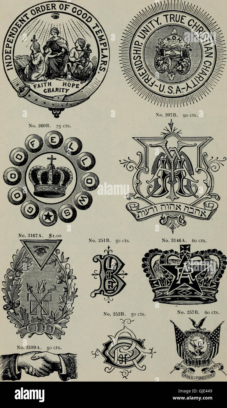 A catalog detailing the typesetting and printing materials used in 19th ...