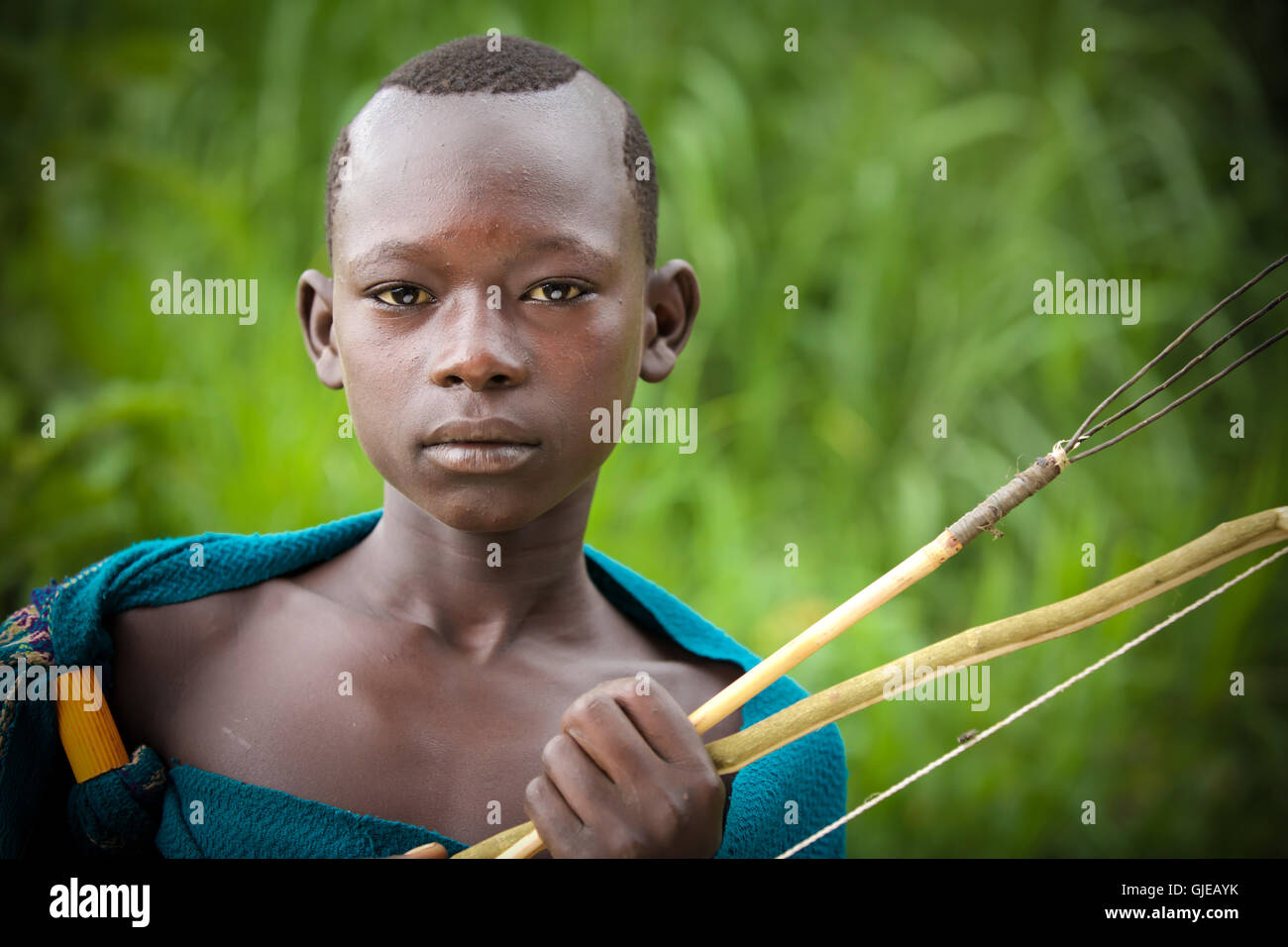 Suri tribe in Ethiopia Stock Photo