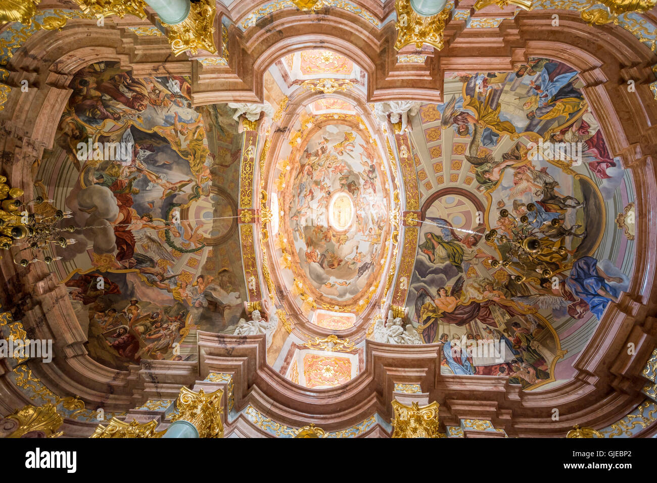 Baroque Paintings On The Ceiling Of Mausoleum For Ferdinand