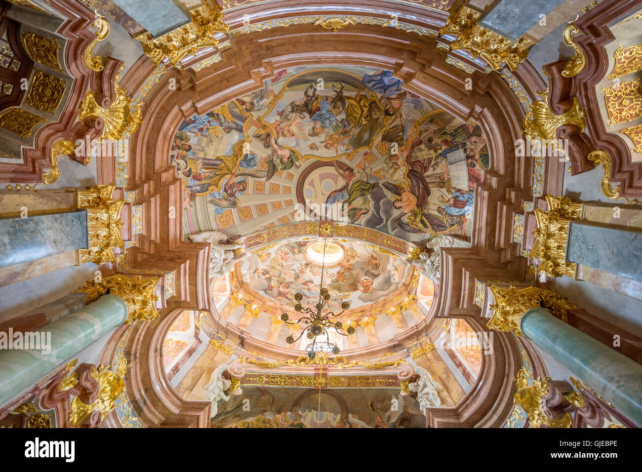 Baroque Paintings On The Ceiling Of Mausoleum For Ferdinand