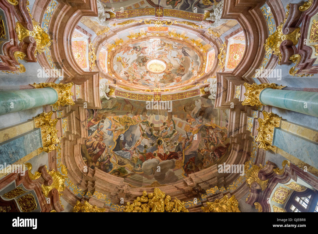Baroque Paintings On The Ceiling Of Mausoleum For Ferdinand