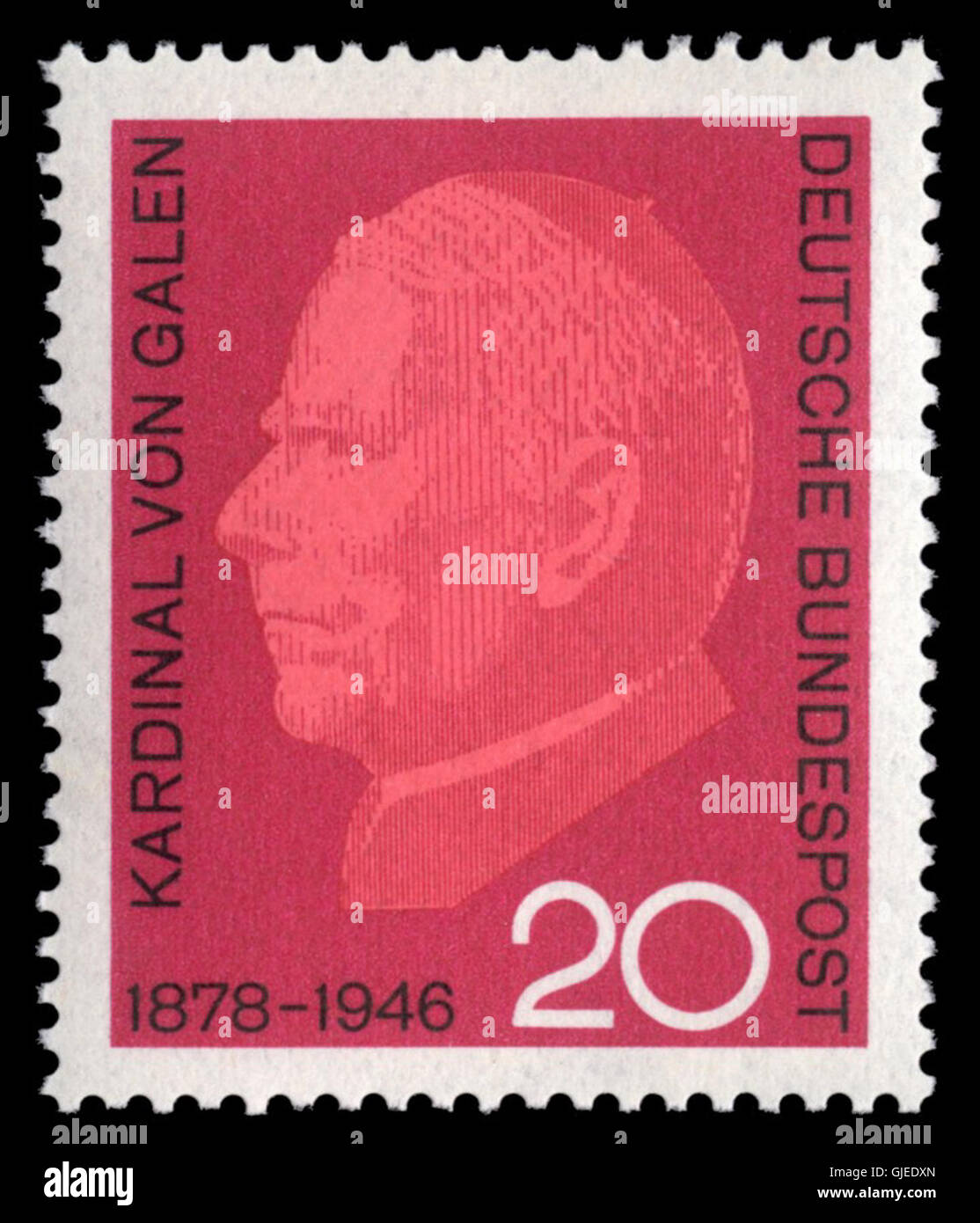 DBP 1966 505 Clemens August Graf von Galen Stock Photo