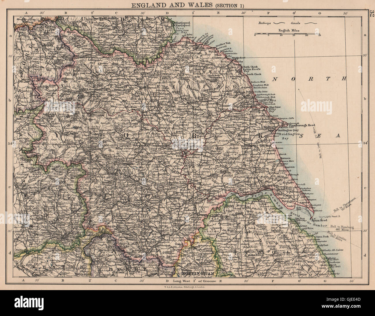 Vintage humber map hi-res stock photography and images - Alamy