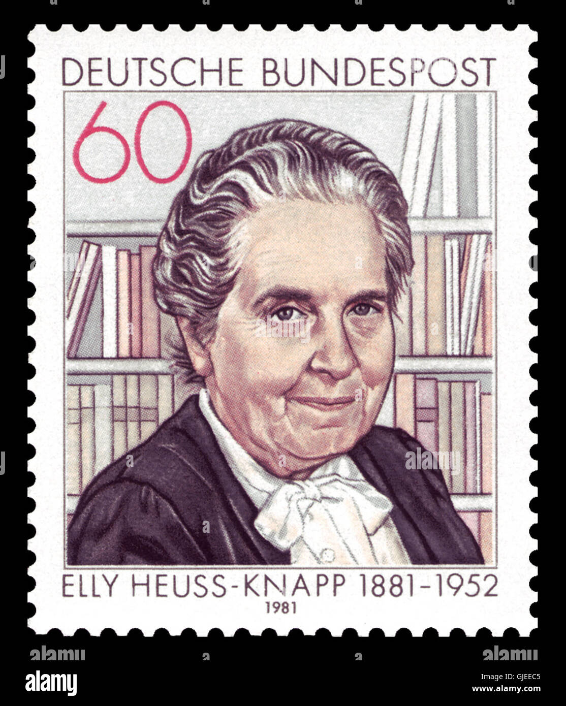 DBP 1981 1082 Elly Heuss Knapp Stock Photo Alamy