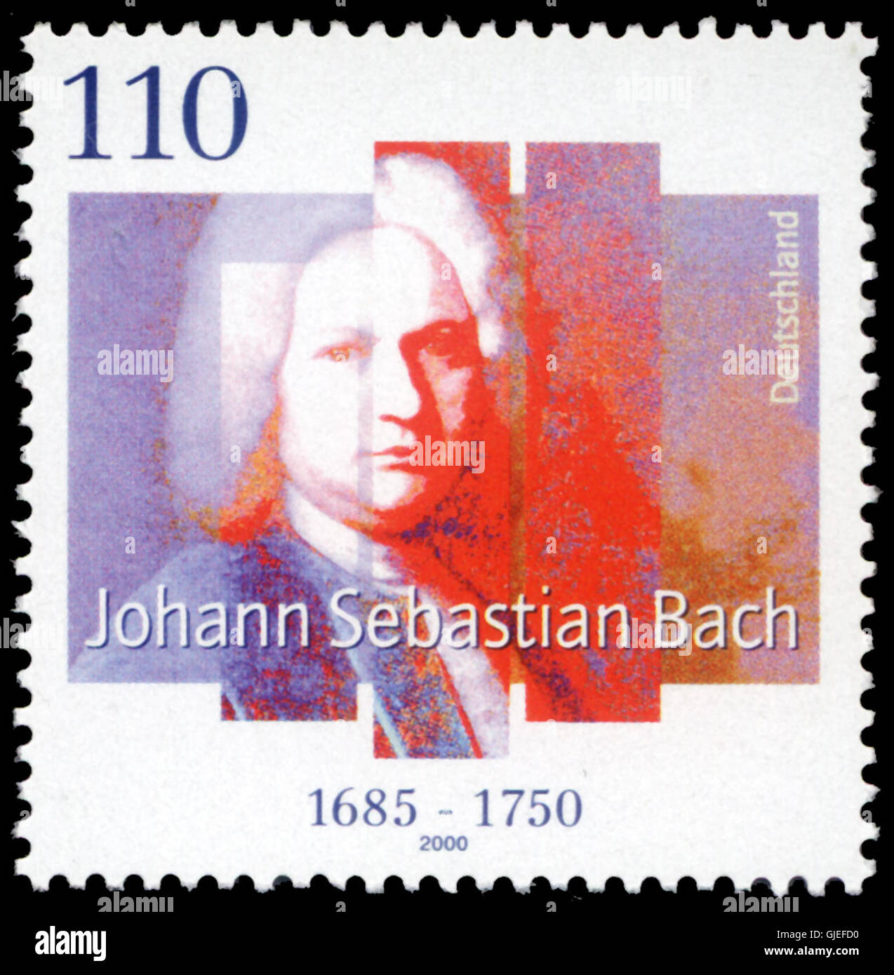 The 2000 MiNr 2126 stamp from Germany commemorates the renowned ...