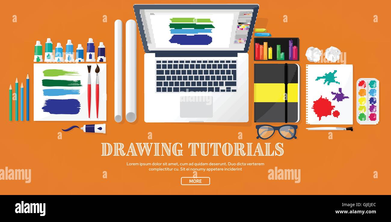 Graphic web design. Drawing and painting. Development. Illustration ...