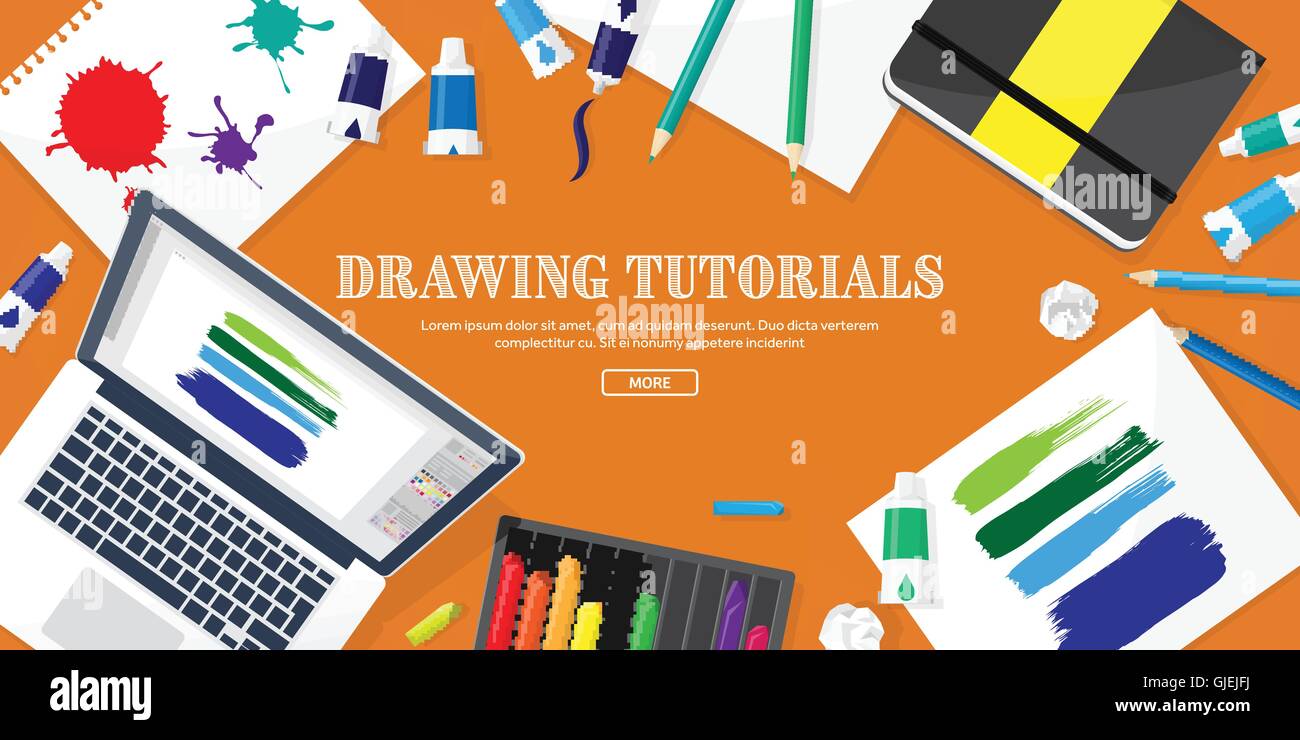 Graphic web design. Drawing and painting. Development. Illustration ...