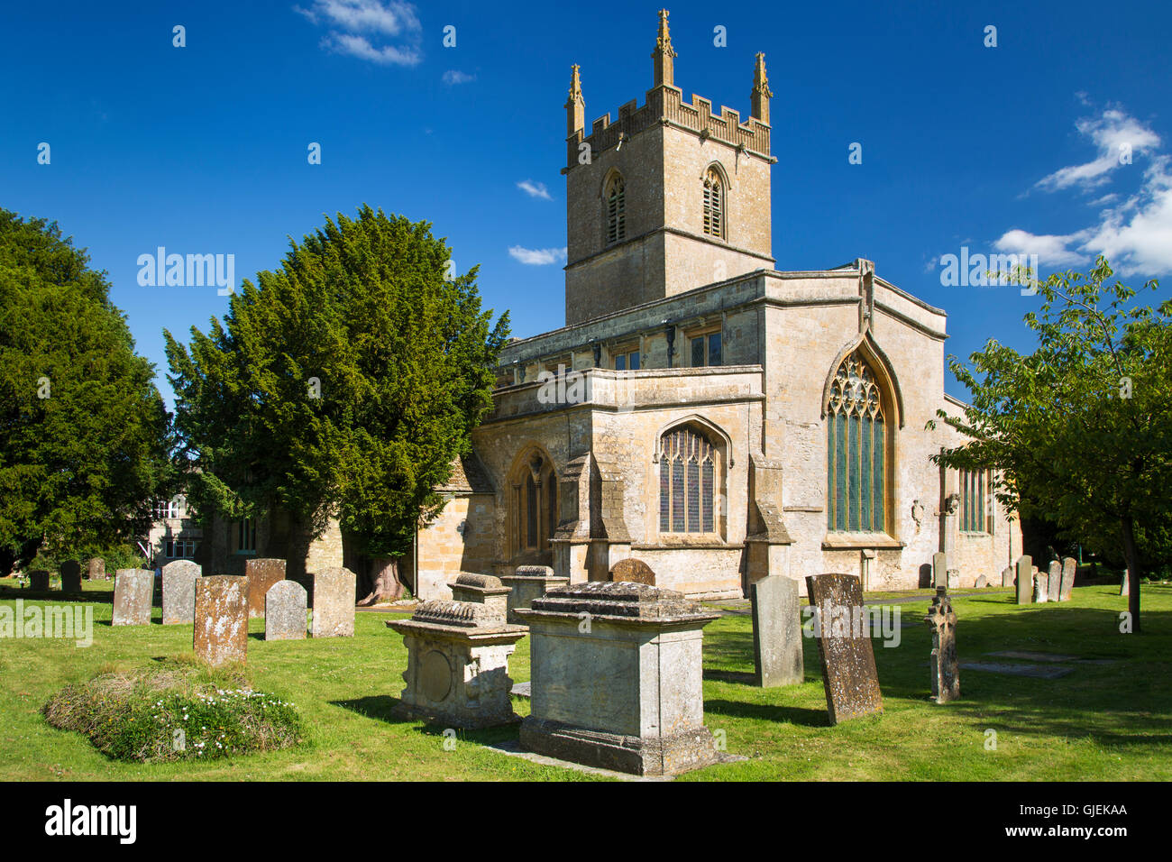 Saint Edwards Parish Church, Stow-on-the-Wold, Gloucestershire, England Stock Photo