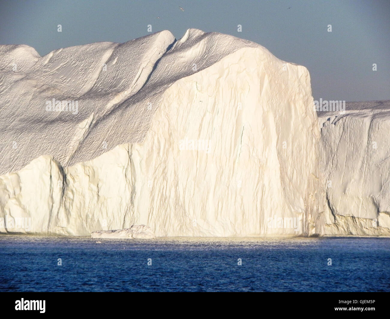 gigantic iceberg at Disko bay in Greenland Stock Photo