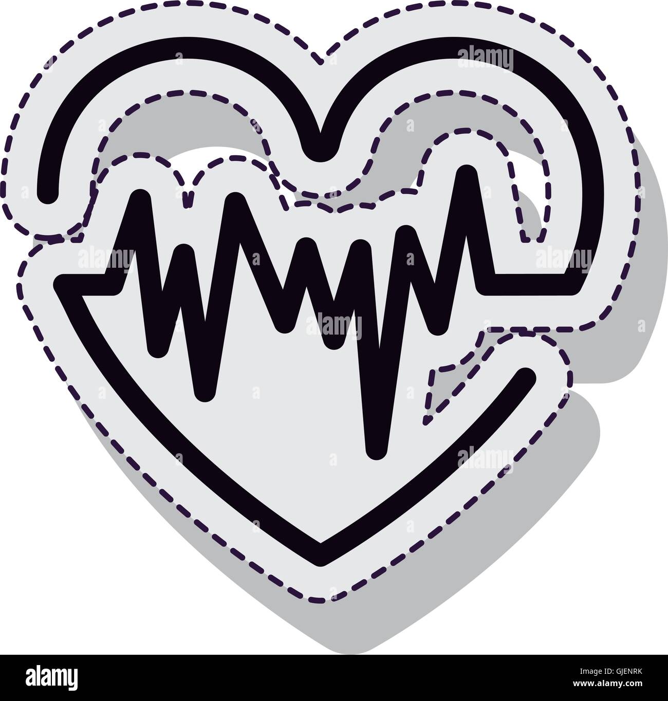 heart pulse isolated icon Stock Vector Image & Art - Alamy