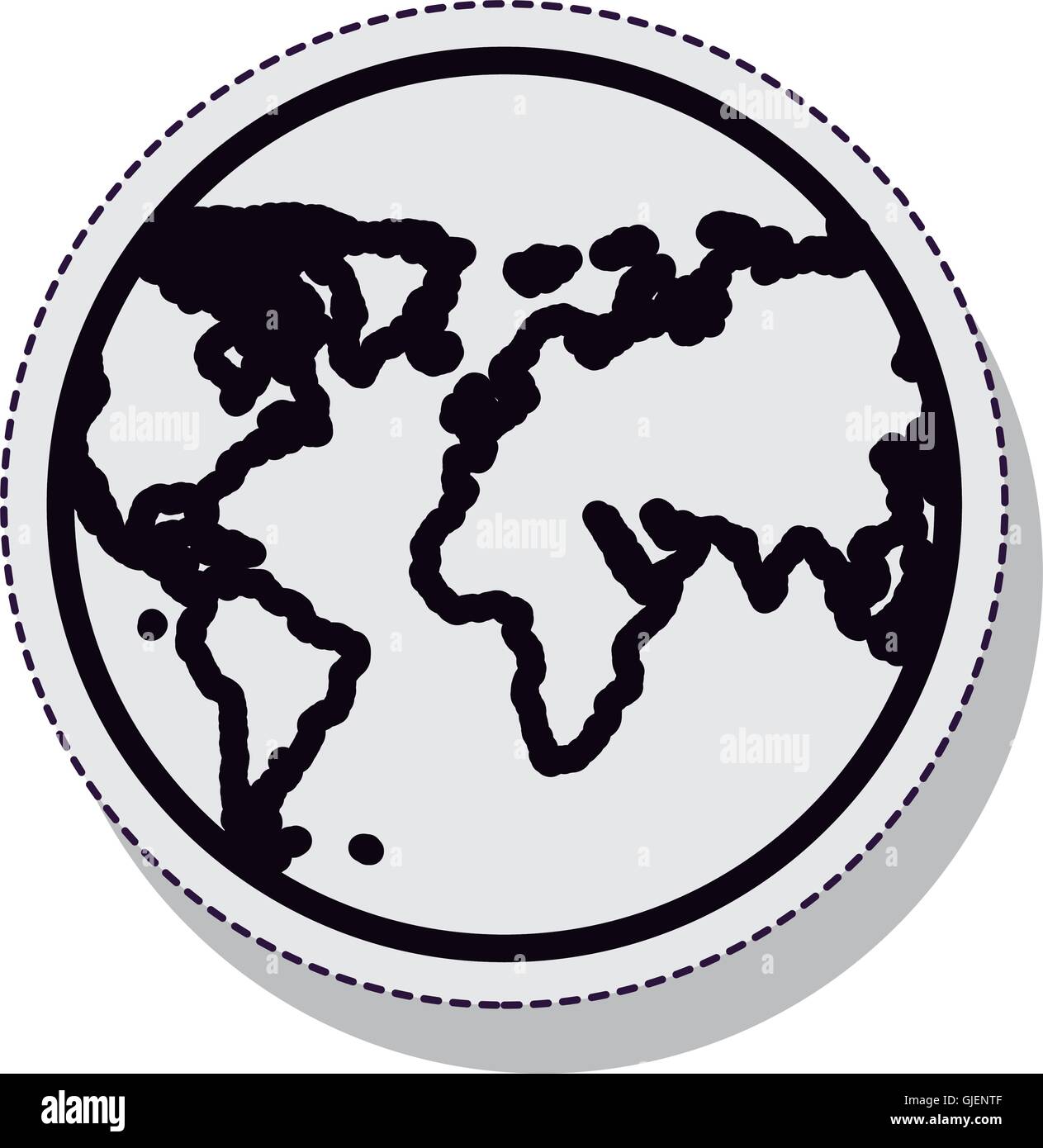 planet earth sphere isolated icon Stock Vector Image & Art - Alamy