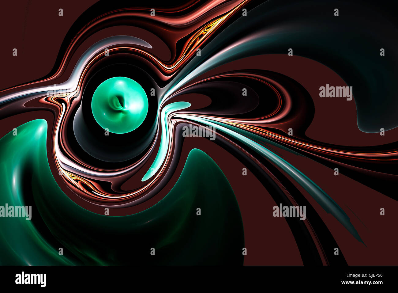 Fractal image of colorful lines forming a vortex motion Stock Photo - Alamy