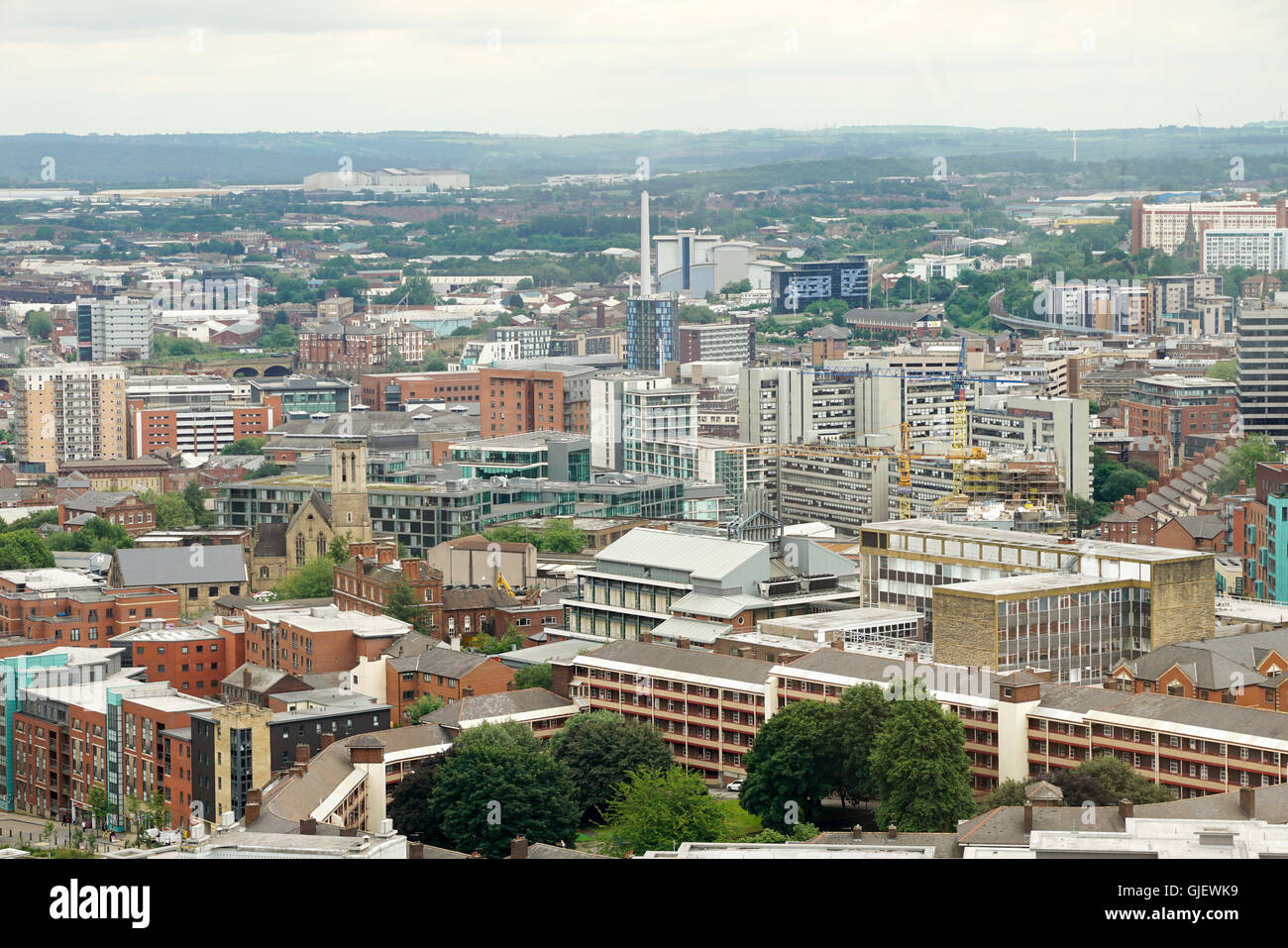 Sheffield city skyline South Yorkshire England Stock Photo Alamy