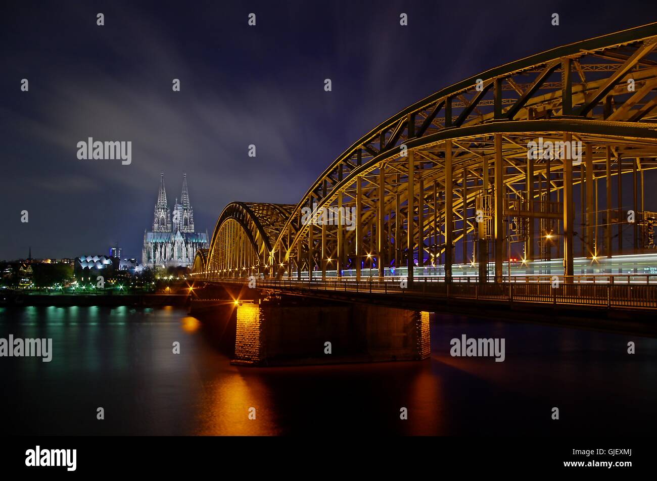 cologne dome lights Stock Photo