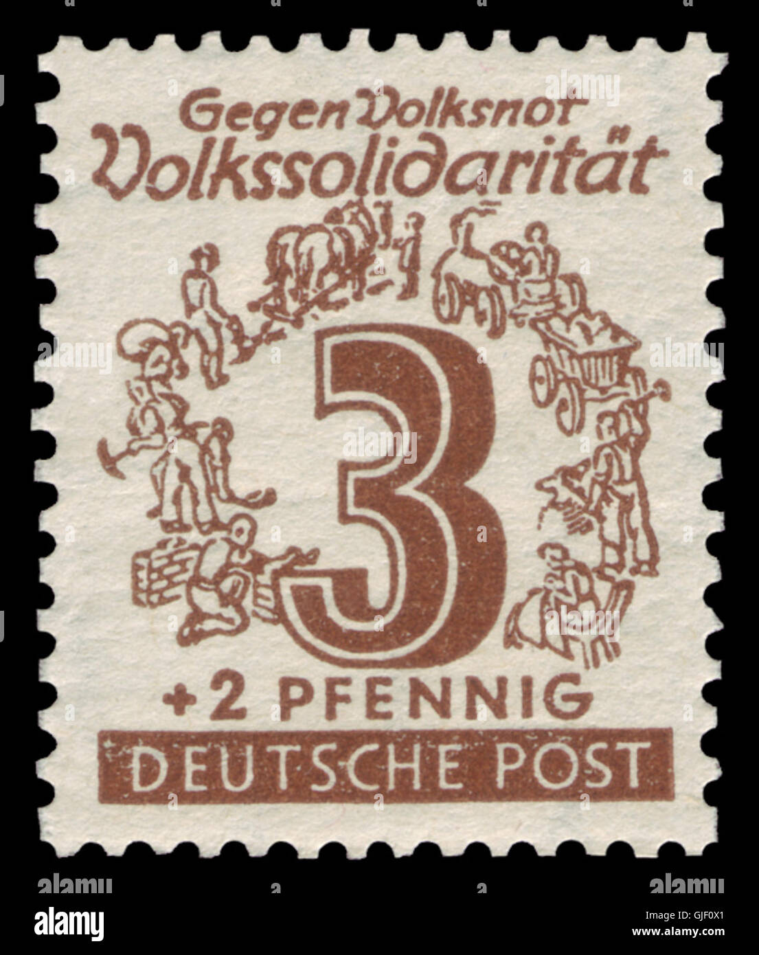 SBZ West-Sachsen 1946 138 Volkssolidarität Stock Photo