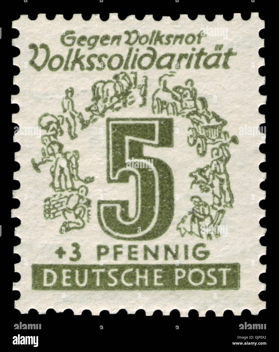 SBZ West-Sachsen 1946 140 Volkssolidarität Stock Photo