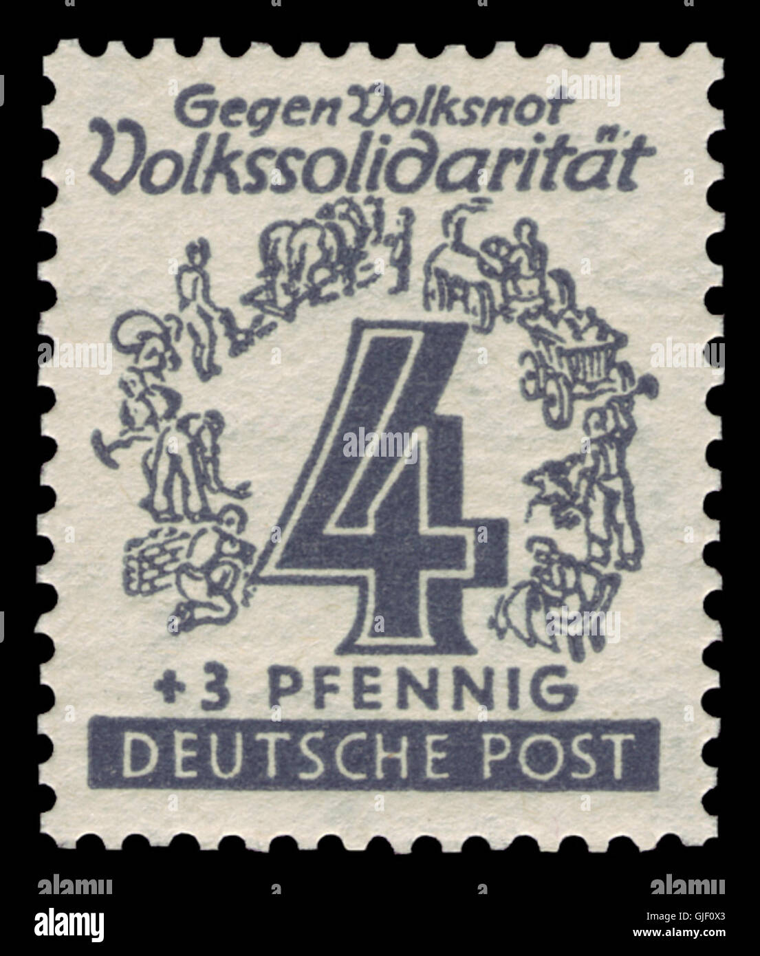 SBZ West-Sachsen 1946 139 Volkssolidarität Stock Photo
