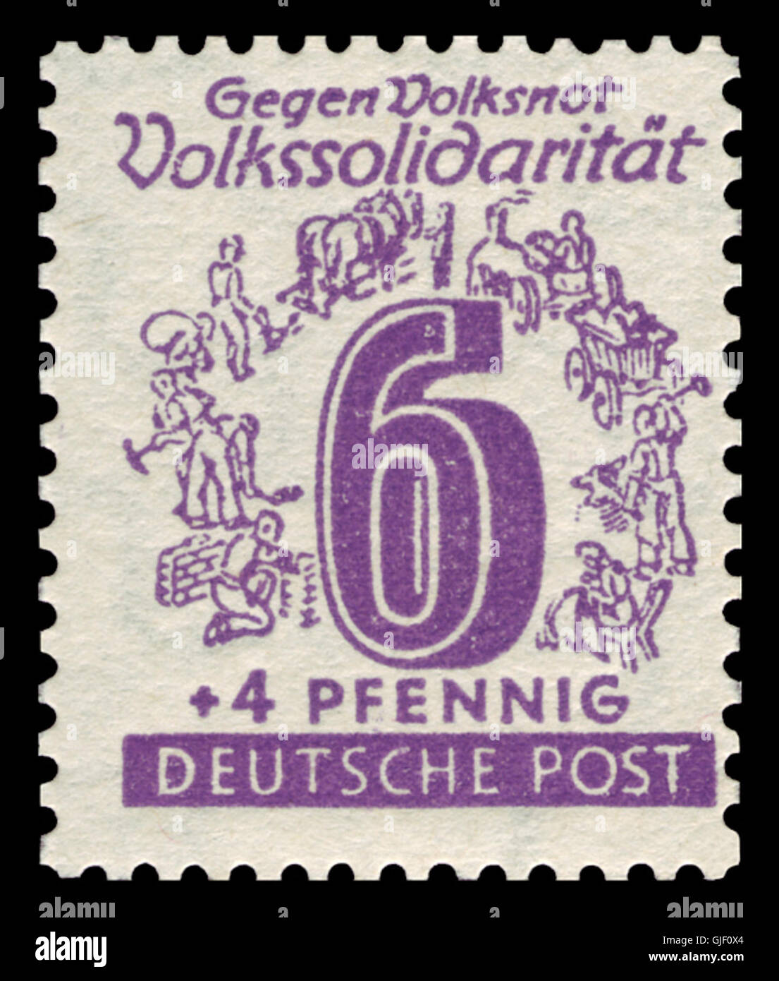SBZ West-Sachsen 1946 141 Volkssolidarität Stock Photo