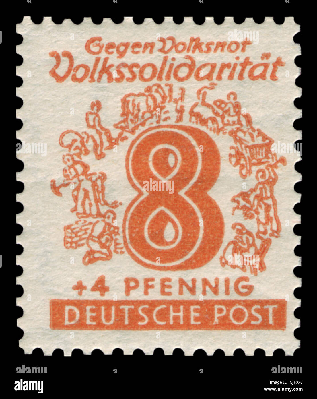 SBZ West-Sachsen 1946 142 Volkssolidarität Stock Photo