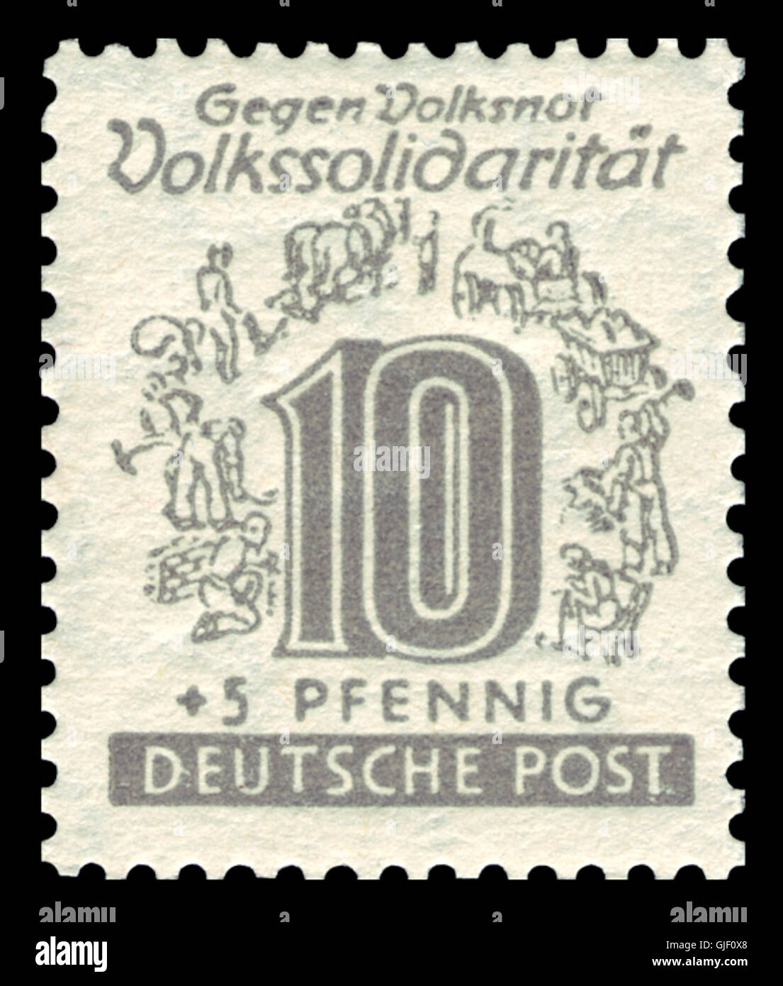 SBZ West-Sachsen 1946 143 Volkssolidarität Stock Photo