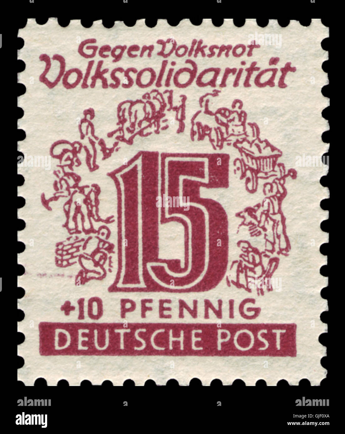 SBZ West-Sachsen 1946 145 Volkssolidarität Stock Photo