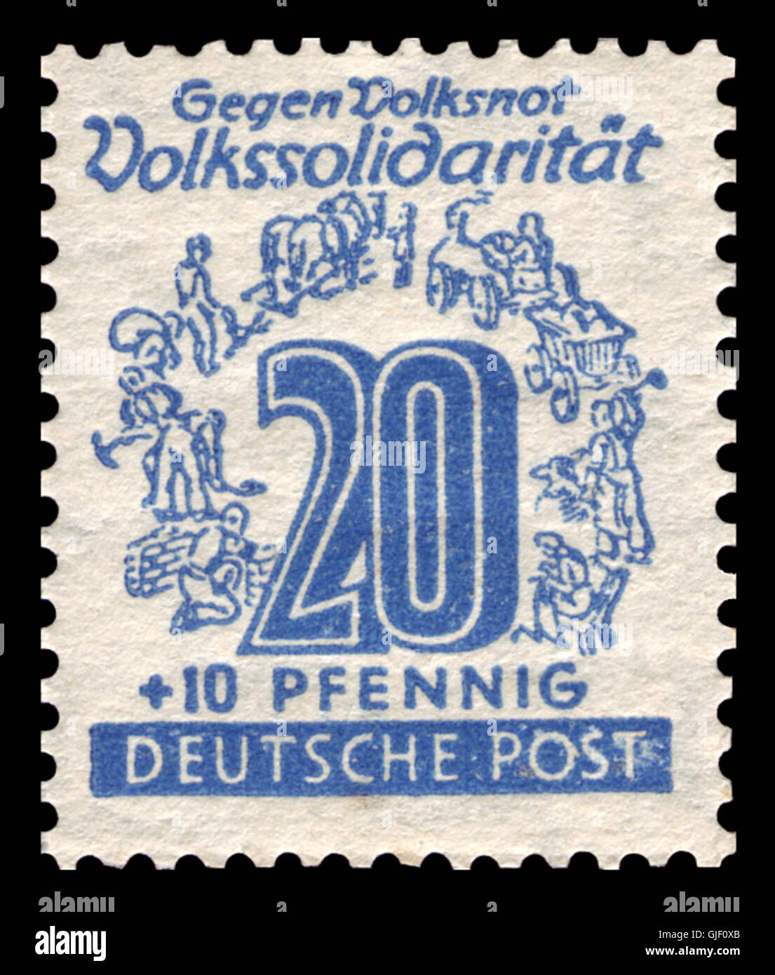 SBZ West-Sachsen 1946 146 Volkssolidarität Stock Photo