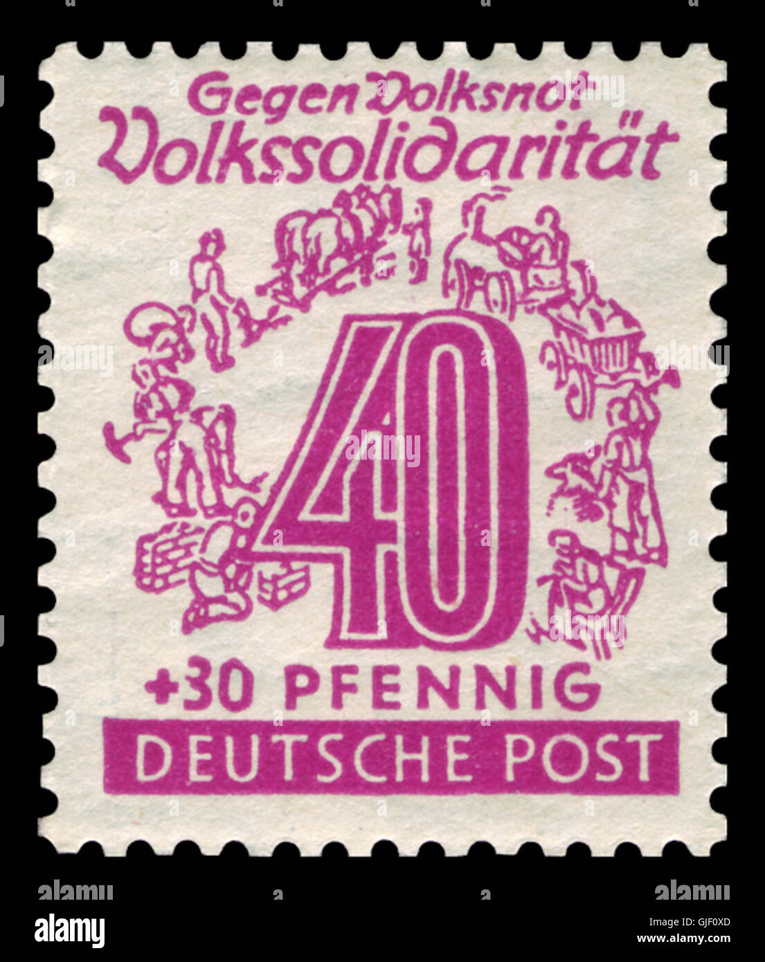 SBZ West-Sachsen 1946 148 Volkssolidarität Stock Photo