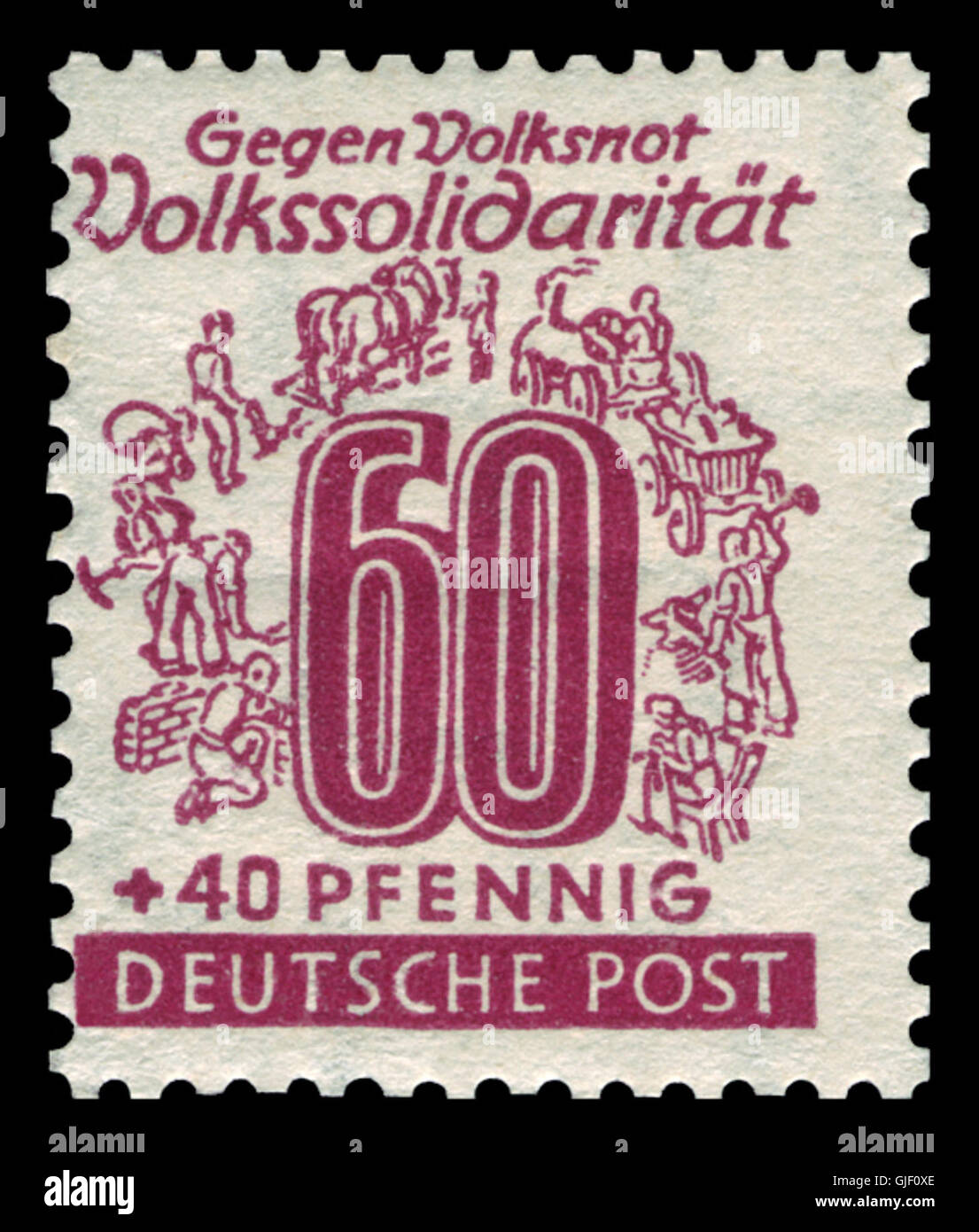 SBZ West-Sachsen 1946 149 Volkssolidarität Stock Photo
