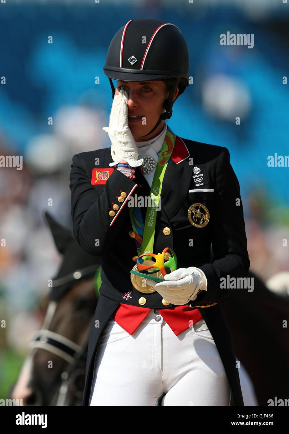 Great Britain's Charlotte Dujardin has won a gold medal in the dressage
