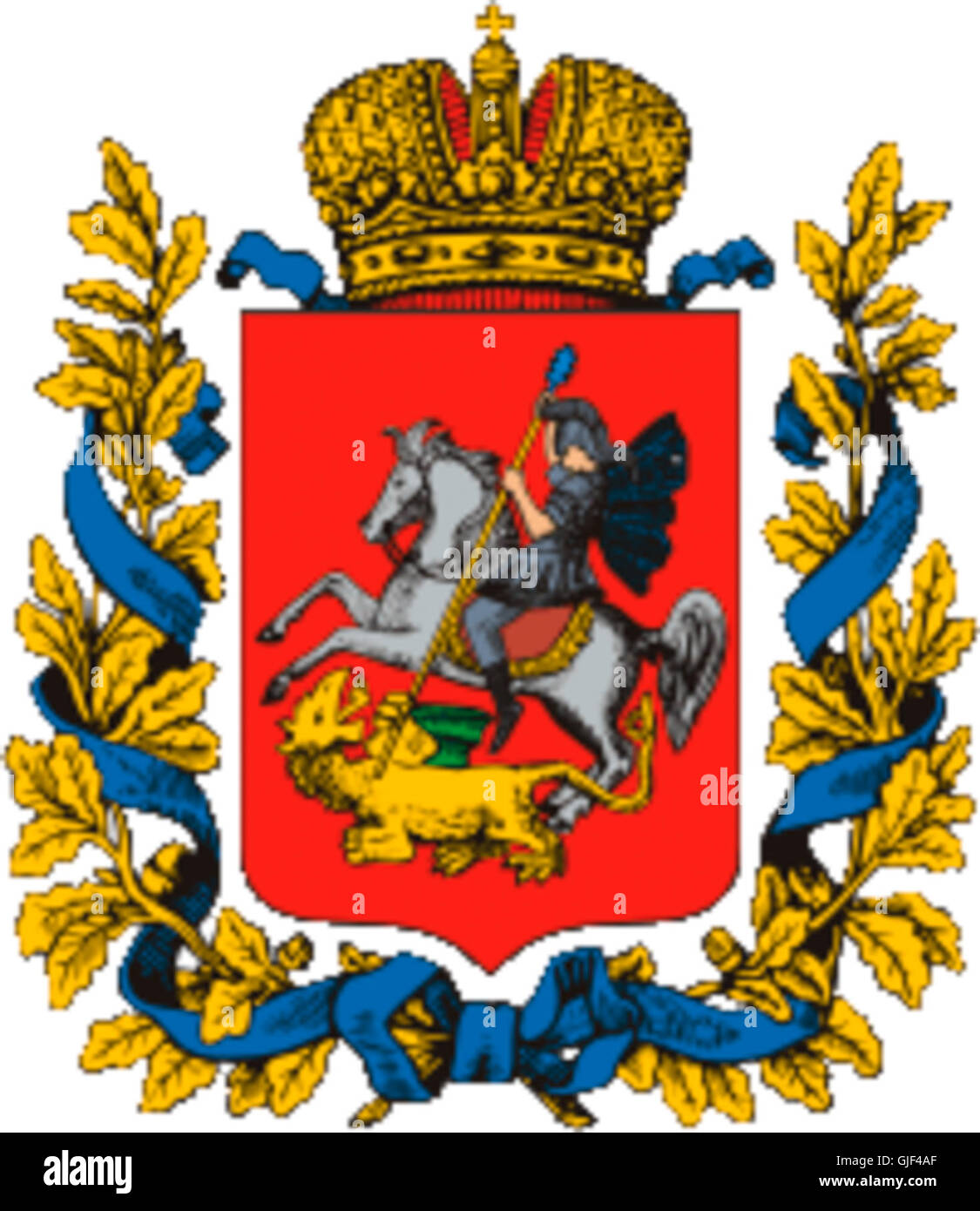Coat of Arms of Moscow gubernia (Russian empire Stock Photo - Alamy