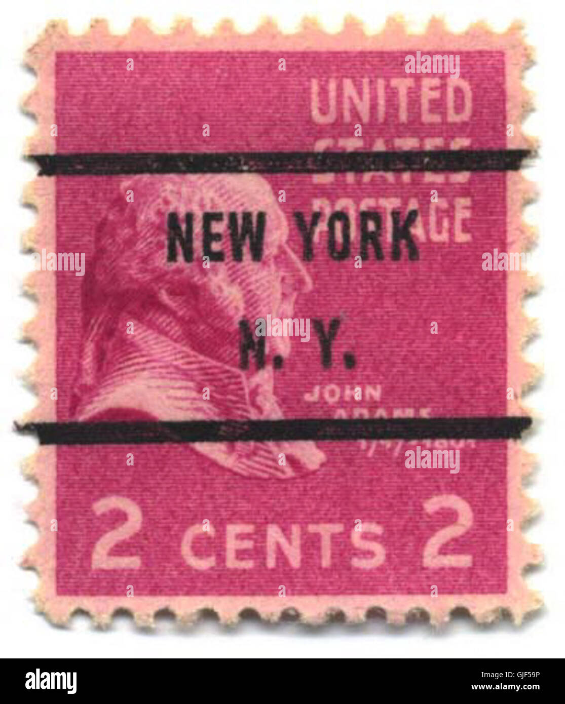 Stamp US 1938 2c precancel Stock Photo Alamy