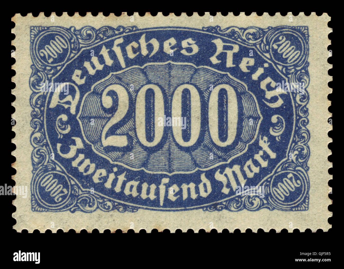 The DR 1922 253 Ziffern im Queroval stamp is part of a series issued by ...